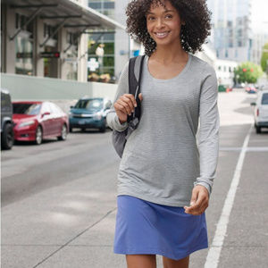 Fusion Knit Skirt Misses', XL Reg, French Blue